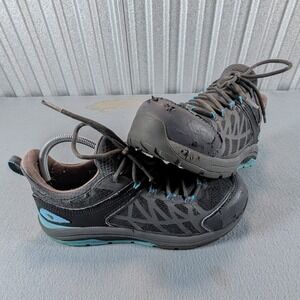 Red Wing Work Shoes Womens 9 Gray Blue Vibram Sole Athletic Safety Toe